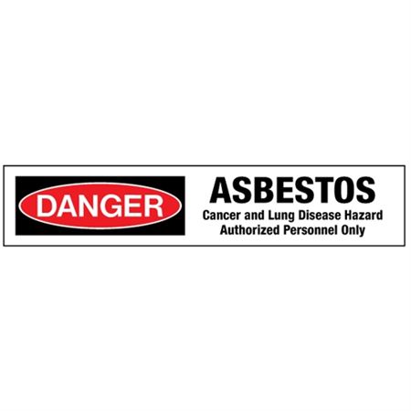 Danger Asbestos Cancer and Lung Disease Hazard Tape